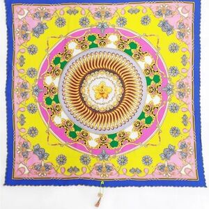 Aratta Havana Gianna bandana Yellow and Pink Floral Scarf